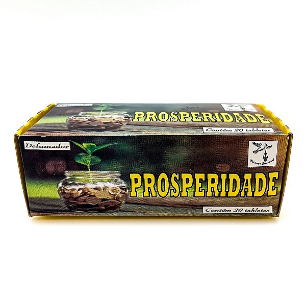 Incenso Defumador Tablete Cx C/ 20Un Prosperidade