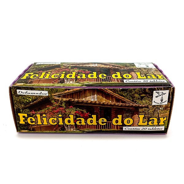 Incenso Defumador Tablete Cx C/ 20Un Felicidade Do Lar