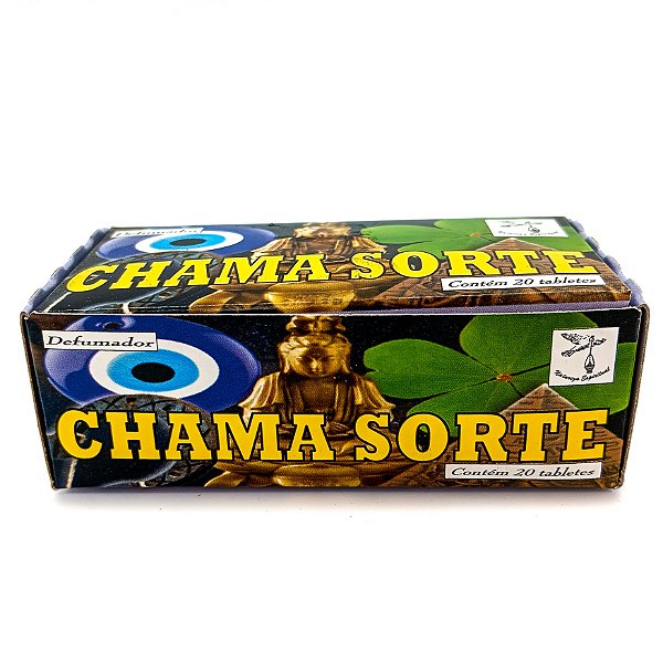 Incenso Defumador Tablete Cx C/ 20Un Chama Sorte