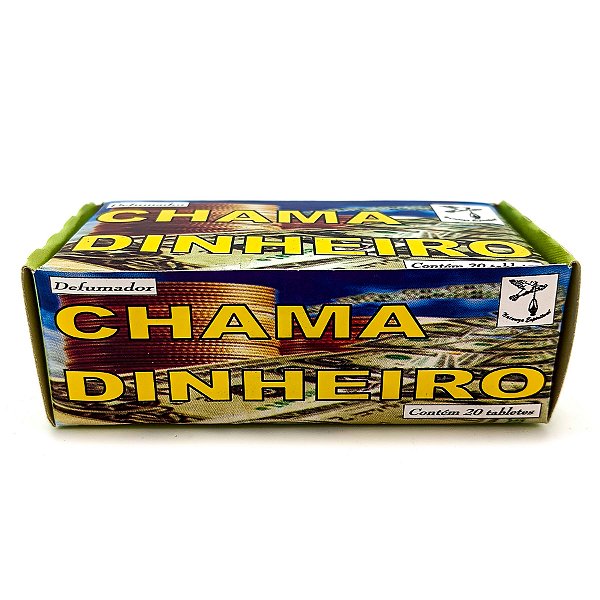 Incenso Defumador Tablete Cx C/ 20Un Chama Dinheiro