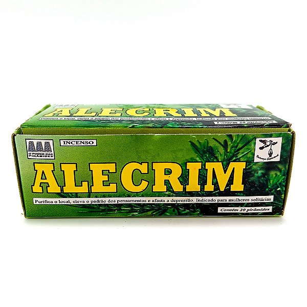 Incenso Defumador Tablete Cx C/ 20Un Alecrim