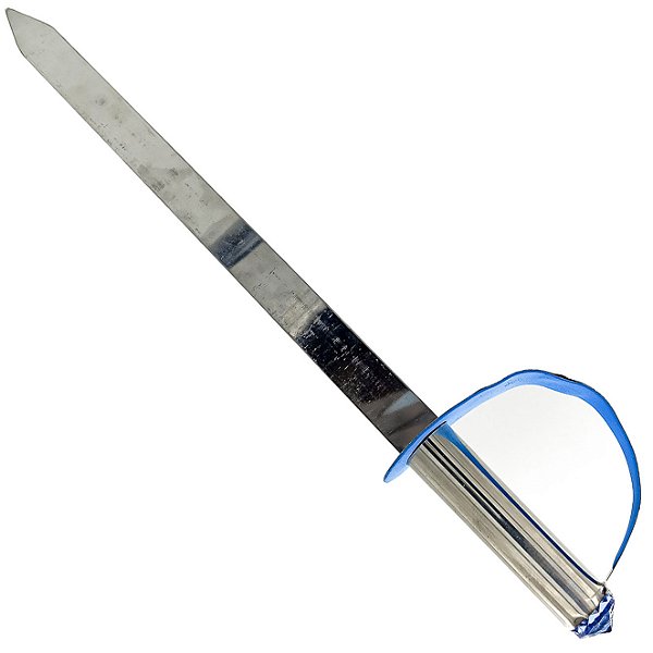 Espada De Metal Azul Paramento De Ogum 35CM
