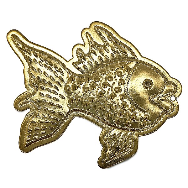 Mini Peixe Dourado De Metal Ferramenta P/ Assentamento Oxum