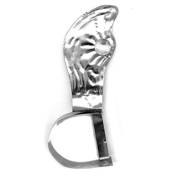 Mini Adaga Espada Alforge P/ Assentamento Iemanja Prata