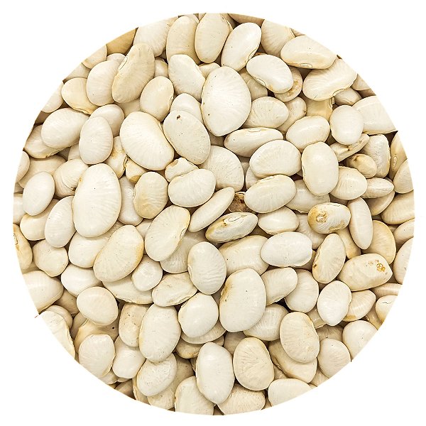 Grão De Feijão Fava Branca Graúda 500G A Granel