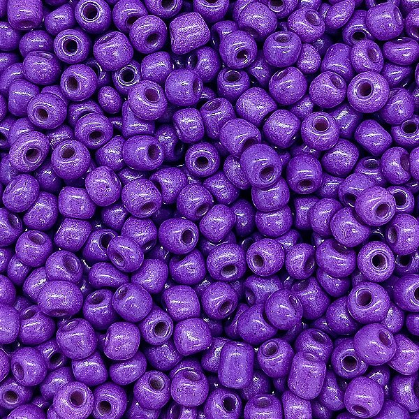 Miçanga Pacote 500g Conta de Missanga Leitosa Roxo