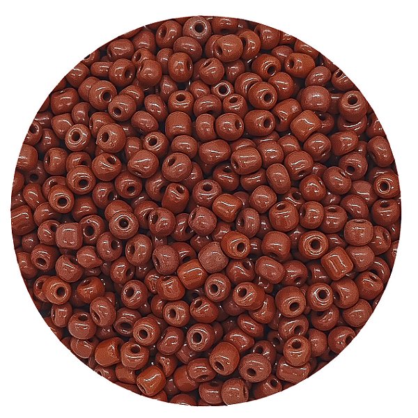 Pacote 500G Conta De Missanga Leitosa Terracota