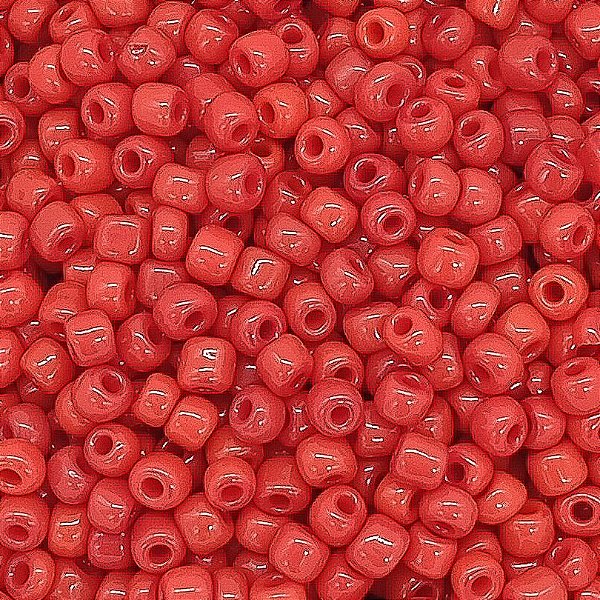Miçanga Pacote 500g Conta de Missanga Leitosa Vermelho