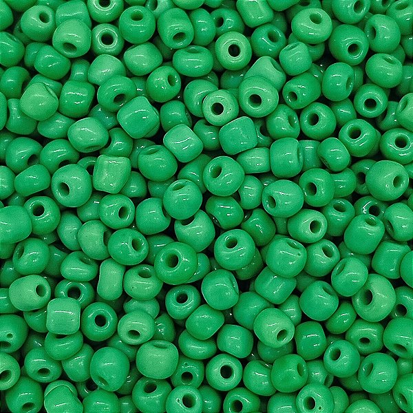 Miçanga Pacote 500g Conta de Missanga Leitosa Verde