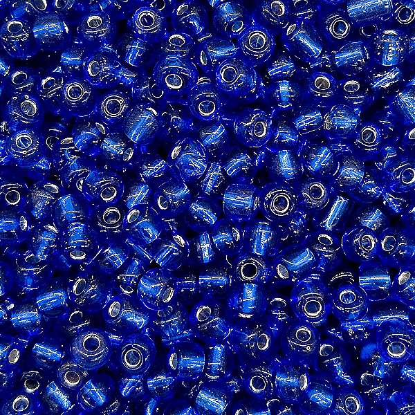 Miçanga Pacote 500g Conta de Missanga Cristalizada Azul Marinho