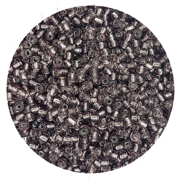 Pacote 500G Conta De Missanga Transparente Roxo