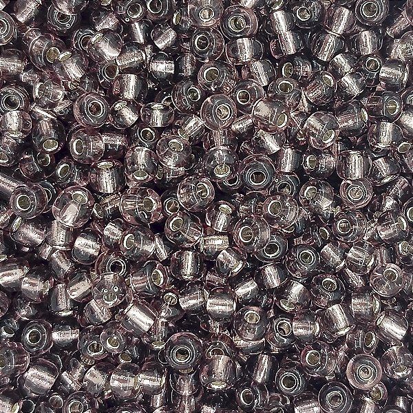 Pacote 500G Conta De Missanga Transparente Roxo