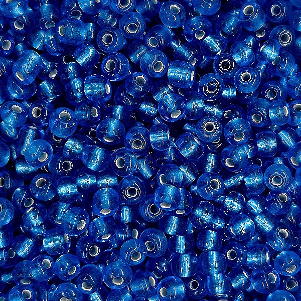 Miçanga Pacote 500g Conta de Missanga Cristalizada Azul