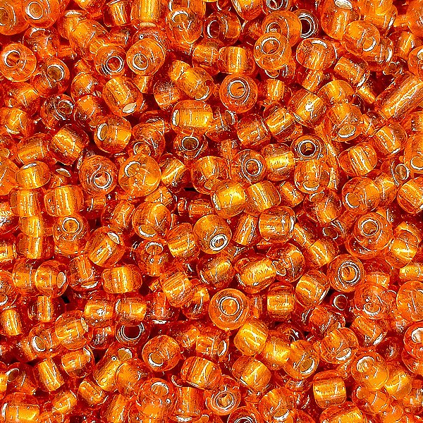 Miçanga Pacote 500g Conta de Missanga Cristalizada Laranja