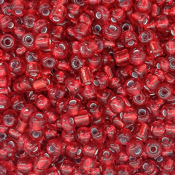 Miçanga Pacote 500g Conta de Missanga Cristalizada Vermelho