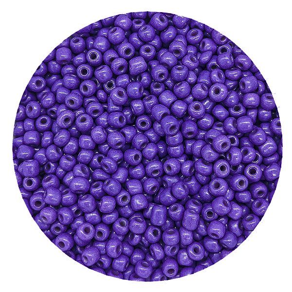 Pacote 100G Conta De Missanga Leitosa Roxo