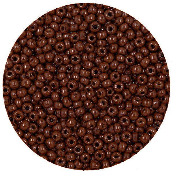 Miçanga Pacote 100g Conta de Missanga Leitosa Marrom