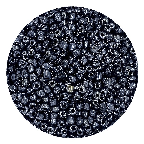 Pacote 100G Conta De Missanga Leitosa Grafite
