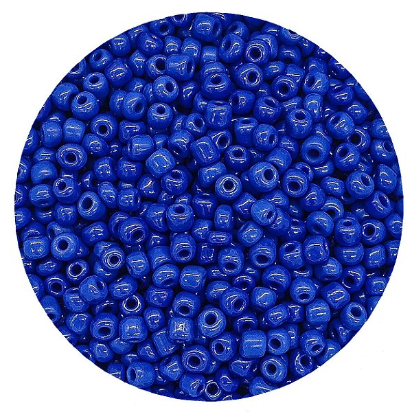 Miçanga Pacote 100g Conta de Missanga Leitosa Azul Marinho