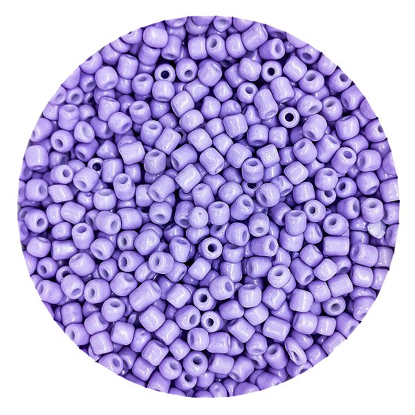 Pacote 100G Conta De Missanga Leitosa Lilás