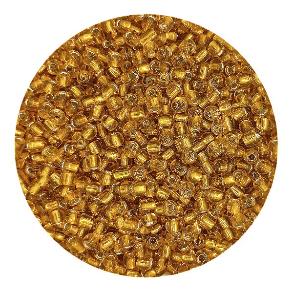 Pacote 100G Conta De Missanga Transparente Laranja Claro