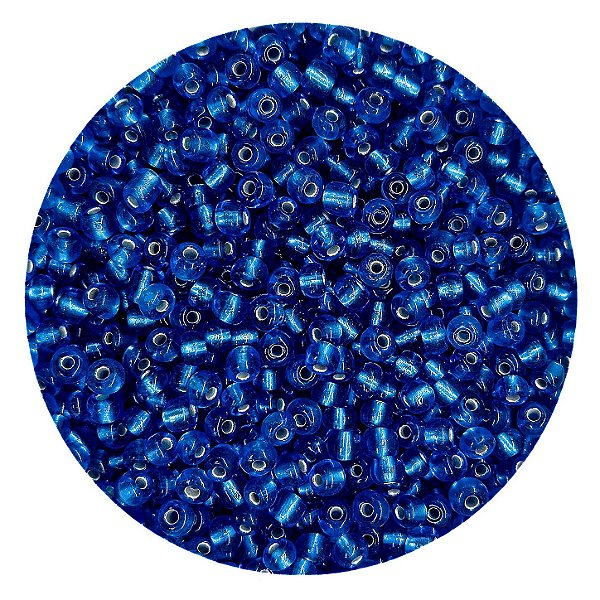 Miçanga Pacote 100g Conta de Missanga Cristalizada Azul