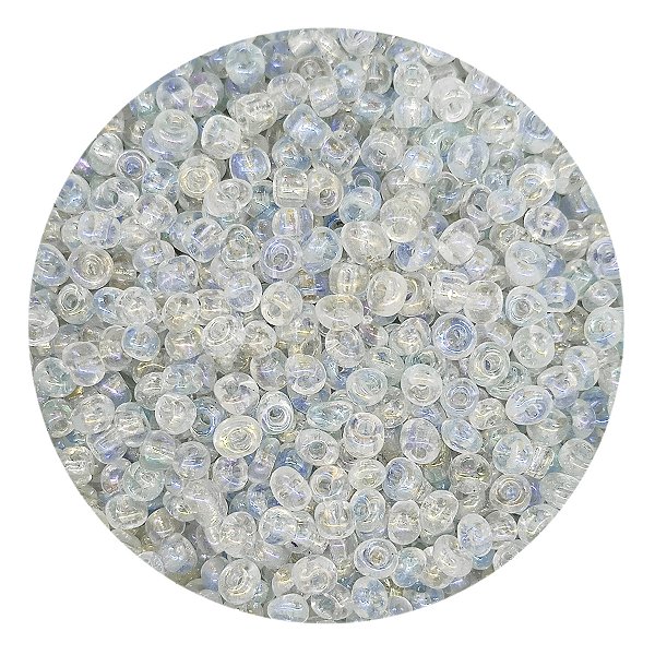 Pacote 100G Conta De Missanga Transparente Furta Cor