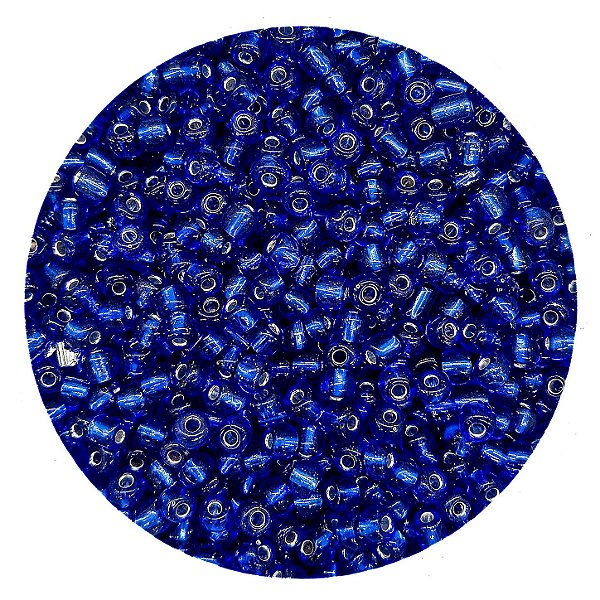 Miçanga Pacote 100g Conta de Missanga Cristalizada Azul Marinho