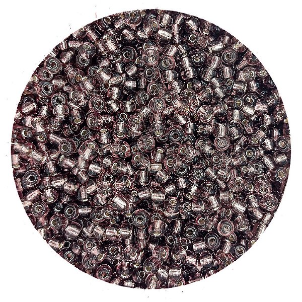 Miçanga Pacote 100g Conta de Missanga Cristalizada Roxo