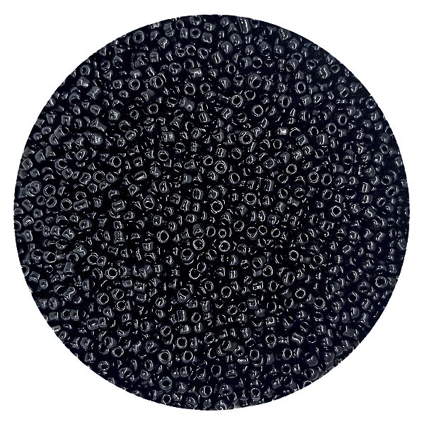 Pacote 100G Conta De Missanguinha Leitosa Preto