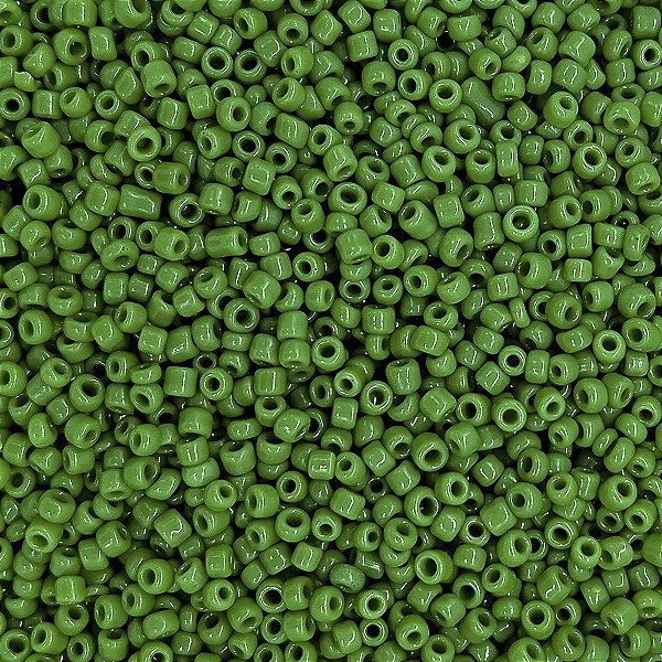 Pacote 500G Conta De Missanguinha Leitosa Verde