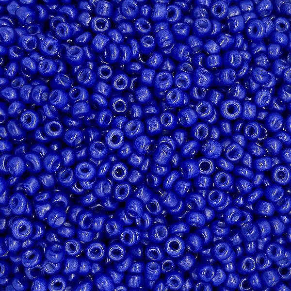 Pacote 500G Conta De Missanguinha Leitosa Azul Marinho