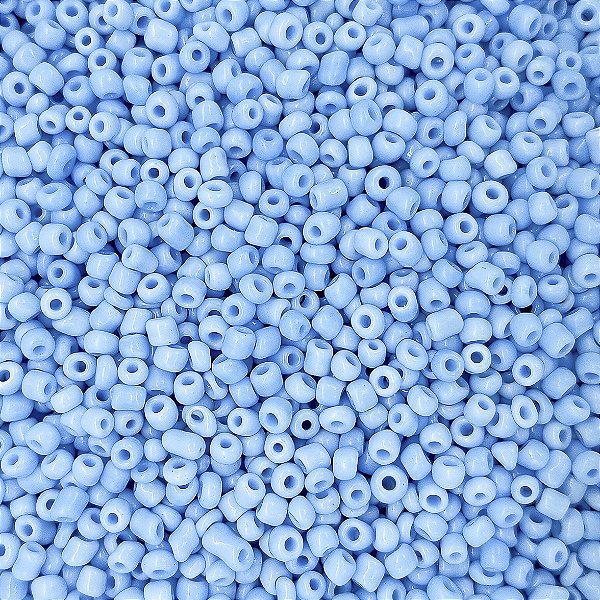 Pacote 500G Conta De Missanguinha Leitosa Azul