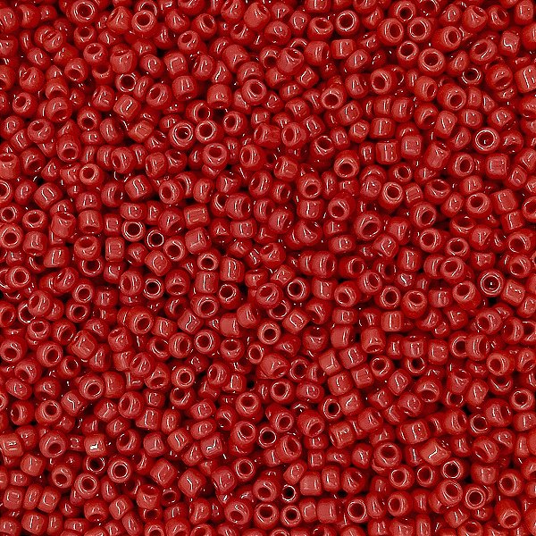 Pacote 500G Conta De Missanguinha Leitosa Vermelho