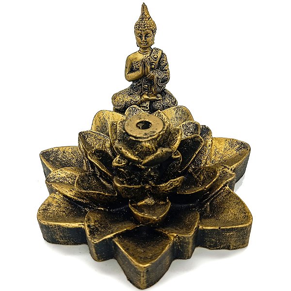 Incensario Cascata Porta Incenso Folha 12Cm