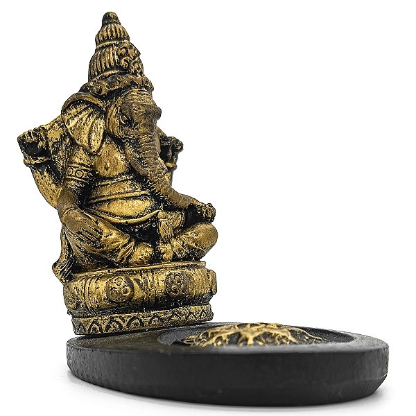 Incensario Mini Porta Incenso Oval Ganesh Indiano
