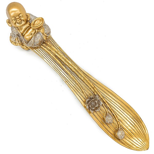 Incensario Regua Porta Incenso Premium Buda Dourado