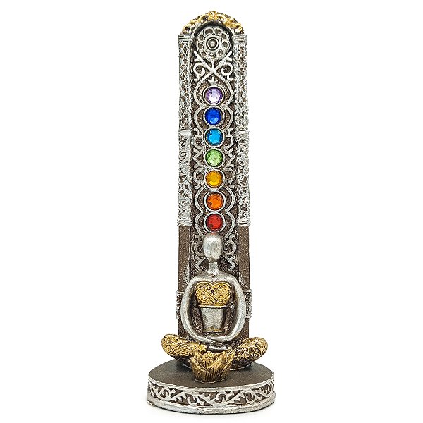 Incensario Porta Incenso Sete (7) Chakras Ioga Meditação