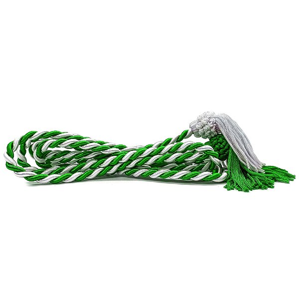 Fiel Cordão De São Francisco Verde/Branco 2M C/ Tassel