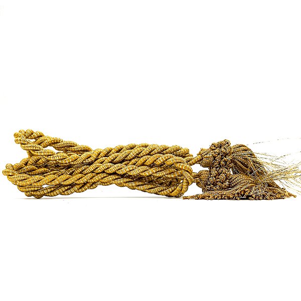 Fiel Cordão De São Francisco Dourado 2M C/ Tassel