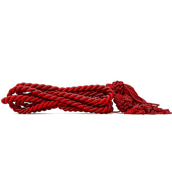 Fiel Cordão De São Francisco Vermelho 2M C/ Tassel