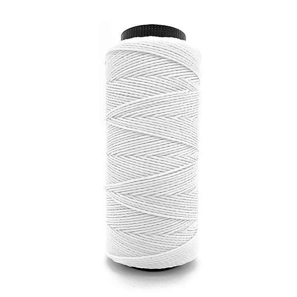 Fio Cordone Branco Encerado Para Guias E Brajas