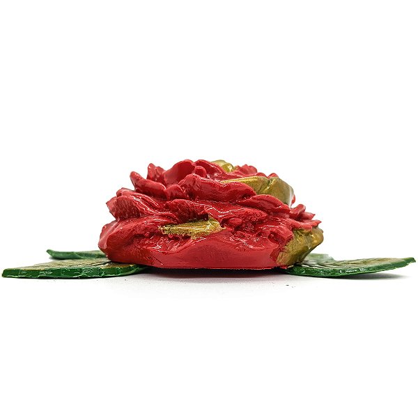 Ofertorio Suporte Rosa Vermelha/Dourado Pombagira Ofertador Pombagira