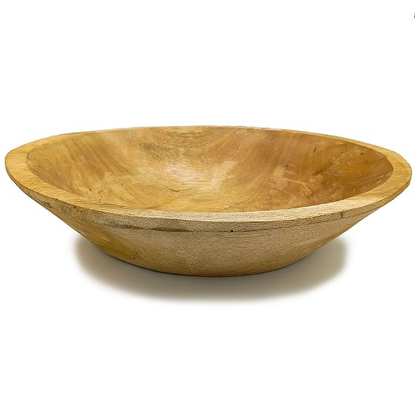Gamela Tigela De Madeira Redonda Extra Grande P/ Oferendas