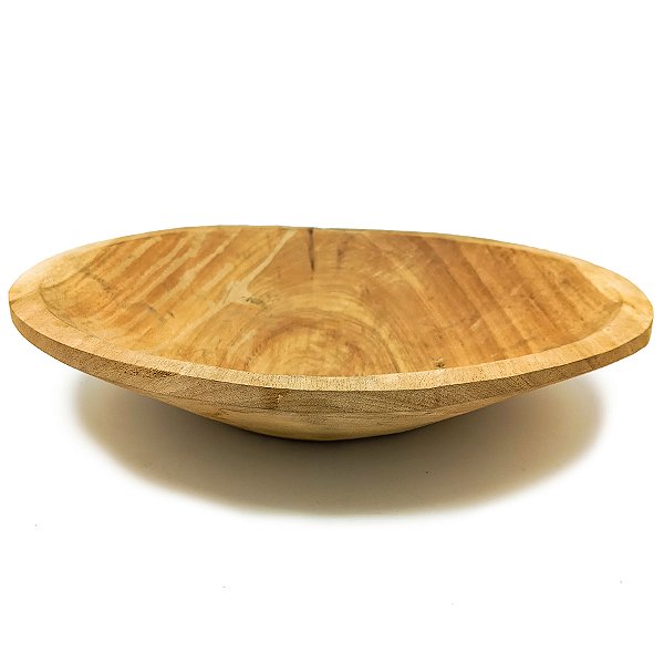 Gamela Tigela De Madeira Redonda Grande P/ Oferendas