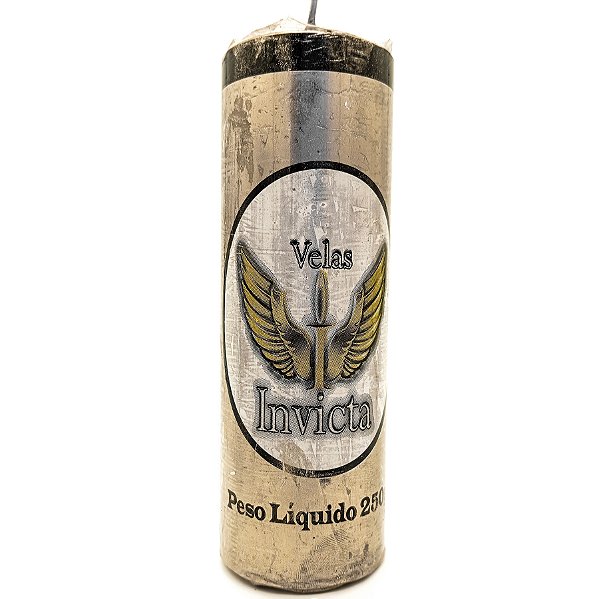 Vela De 7 Dias Dourada 55Mm Parafina Unidade Invicta