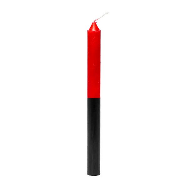 Vela Palito De Parafina Unidade Vermelho/Preto