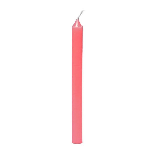 Vela Palito De Parafina Unidade Rosa