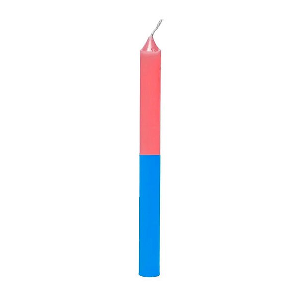 Vela Palito De Parafina Unidade Rosa/Azul