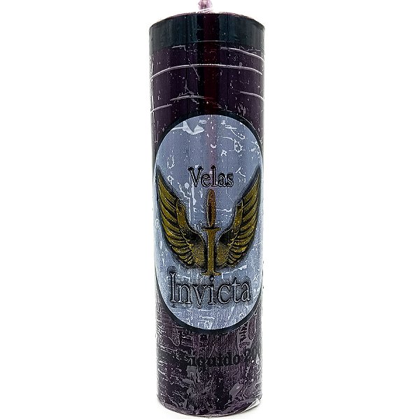Vela De 7 Dias 44Mm Parafina Roxo Unidade Invicta